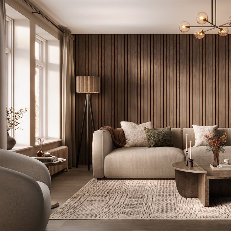 slatwall grand acoustic deep walnut sample | naturewall